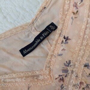 Abercrombie & Fitch Women's Floral Lace Detail Cami Tank Top